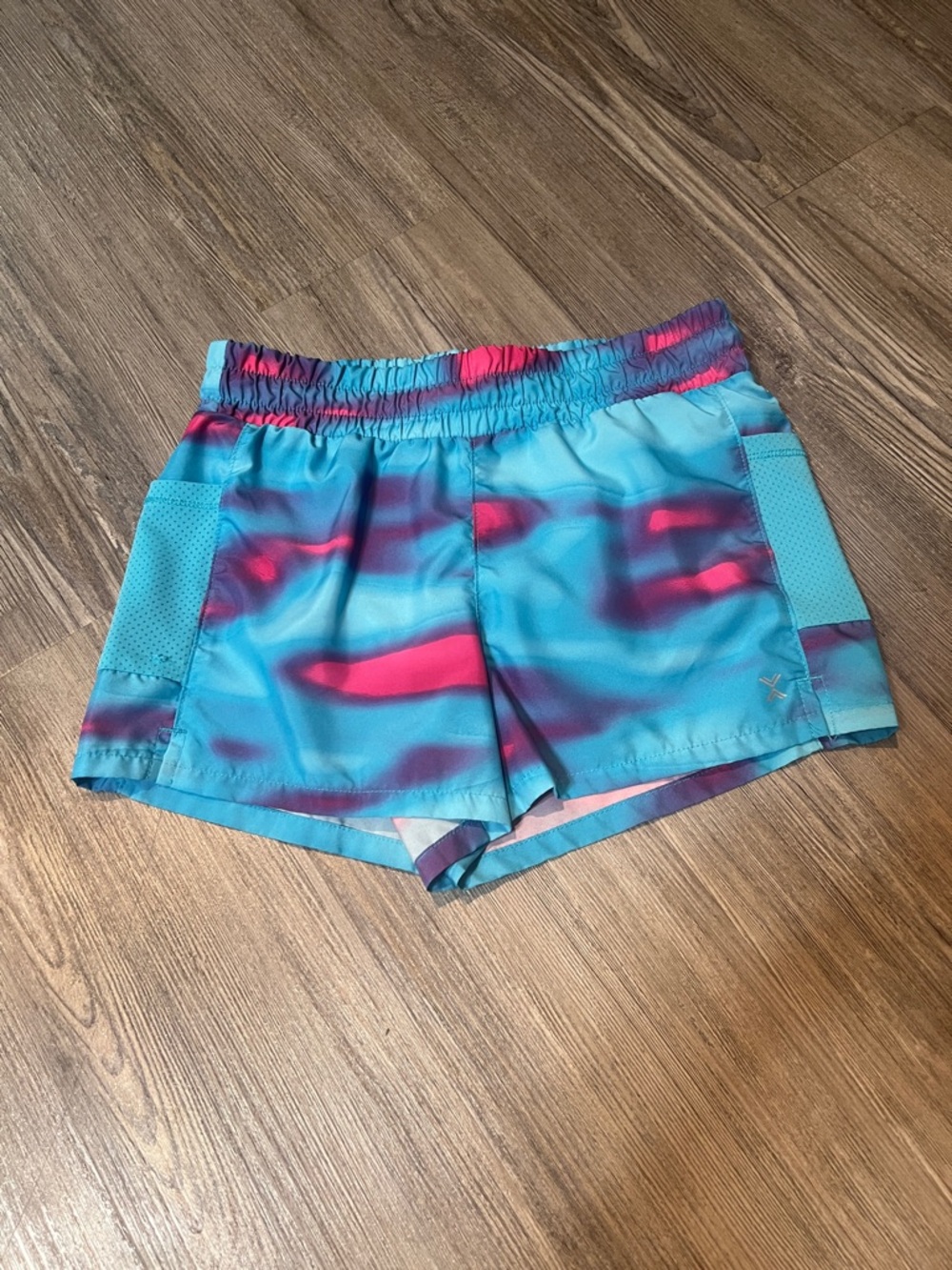 Bright Teal & Pink Athletic Shorts